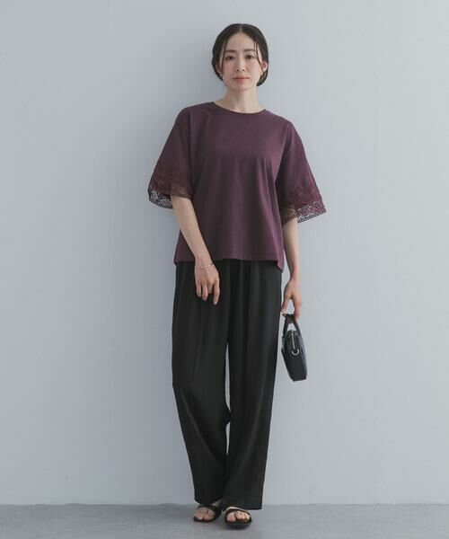 URBAN RESEARCH DOORS / アーバンリサーチ ドアーズ Tシャツ | レーススリーブTシャツ | 詳細5