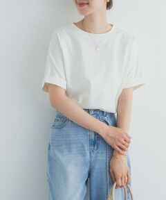 URBAN RESEARCH DOORS / アーバンリサーチ ドアーズ Tシャツ | 『UR TECH』コットンロールスリーブプルオーバー