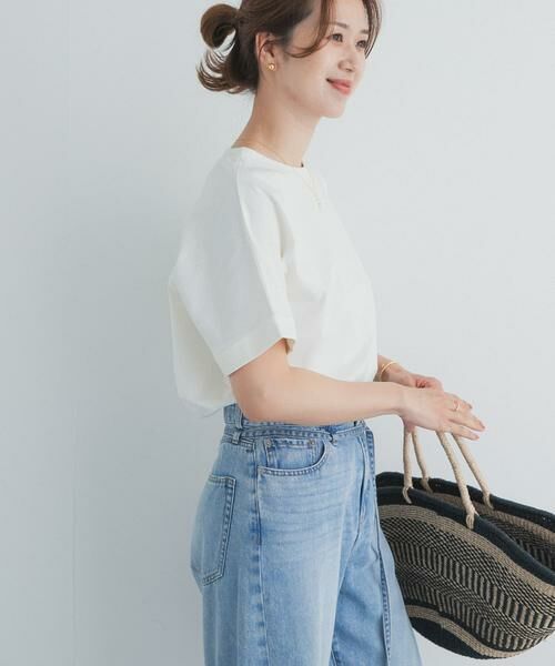URBAN RESEARCH DOORS / アーバンリサーチ ドアーズ Tシャツ | 『UR TECH』コットンロールスリーブプルオーバー | 詳細14