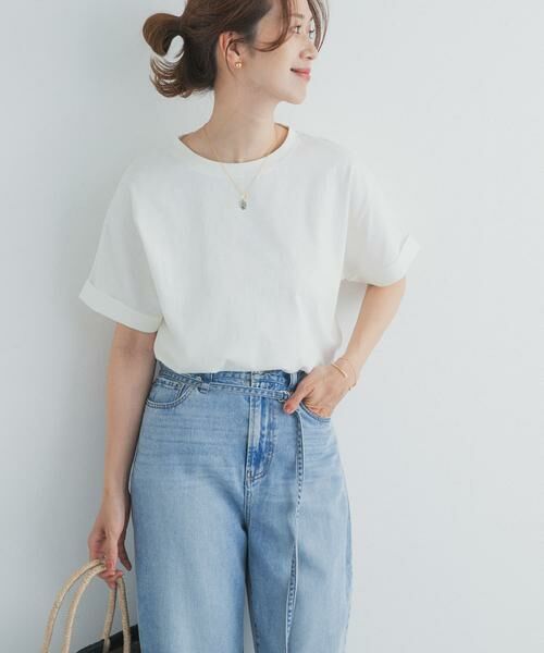 URBAN RESEARCH DOORS / アーバンリサーチ ドアーズ Tシャツ | 『UR TECH』コットンロールスリーブプルオーバー | 詳細15
