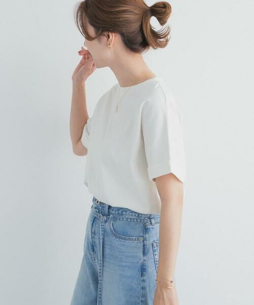 URBAN RESEARCH DOORS / アーバンリサーチ ドアーズ Tシャツ | 『UR TECH』コットンロールスリーブプルオーバー | 詳細16