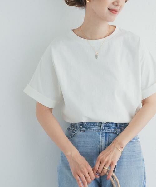 URBAN RESEARCH DOORS / アーバンリサーチ ドアーズ Tシャツ | 『UR TECH』コットンロールスリーブプルオーバー | 詳細18