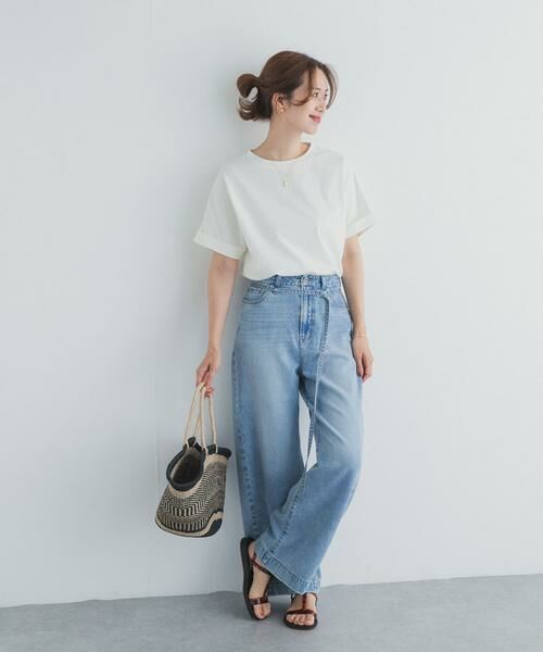 URBAN RESEARCH DOORS / アーバンリサーチ ドアーズ Tシャツ | 『UR TECH』コットンロールスリーブプルオーバー | 詳細19