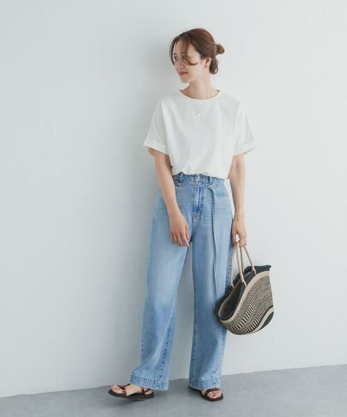 URBAN RESEARCH DOORS / アーバンリサーチ ドアーズ Tシャツ | 『UR TECH』コットンロールスリーブプルオーバー | 詳細20