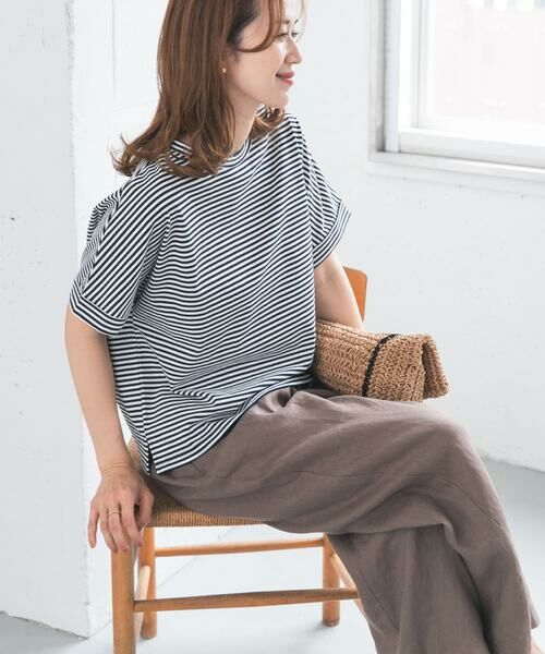 URBAN RESEARCH DOORS / アーバンリサーチ ドアーズ Tシャツ | 『UR TECH』コットンロールスリーブプルオーバー | 詳細23