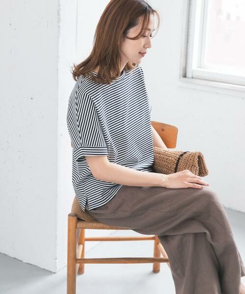 URBAN RESEARCH DOORS / アーバンリサーチ ドアーズ Tシャツ | 『UR TECH』コットンロールスリーブプルオーバー | 詳細24