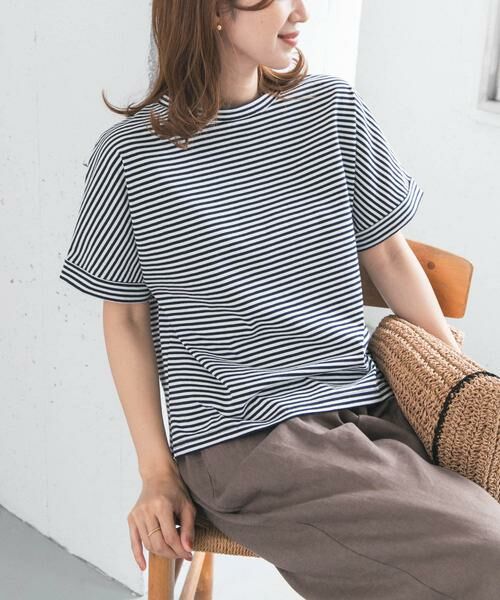 URBAN RESEARCH DOORS / アーバンリサーチ ドアーズ Tシャツ | 『UR TECH』コットンロールスリーブプルオーバー | 詳細25