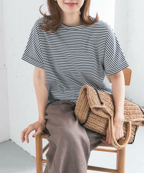 URBAN RESEARCH DOORS / アーバンリサーチ ドアーズ Tシャツ | 『UR TECH』コットンロールスリーブプルオーバー | 詳細27