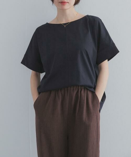 URBAN RESEARCH DOORS / アーバンリサーチ ドアーズ Tシャツ | 『UR TECH』サマシェアバックポイントプルオーバー（ネイビー）