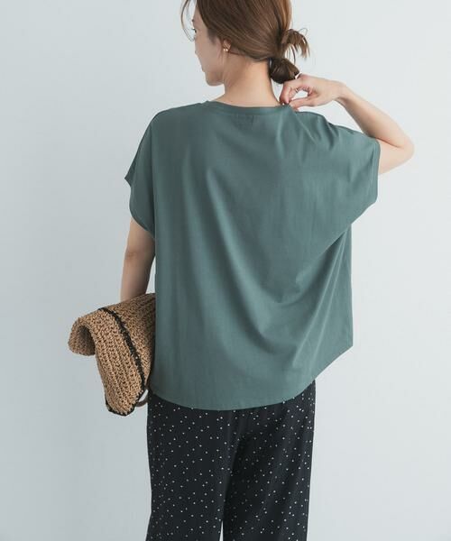 URBAN RESEARCH DOORS / アーバンリサーチ ドアーズ Tシャツ | 『UR TECH』汗染み防止ドルマンTシャツ（グリーン）