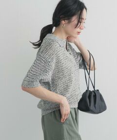 URBAN RESEARCH DOORS / アーバンリサーチ ドアーズ ニット・セーター | メランジ衿付きニット