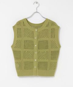 URBAN RESEARCH DOORS / アーバンリサーチ ドアーズ ニット・セーター | 『WEB限定』2WAYクロシェノースリーブニット