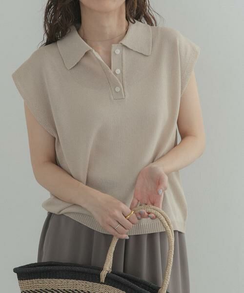 URBAN RESEARCH DOORS / アーバンリサーチ ドアーズ ニット・セーター | 『WEB限定』フレンチスリーブポロニット | 詳細29