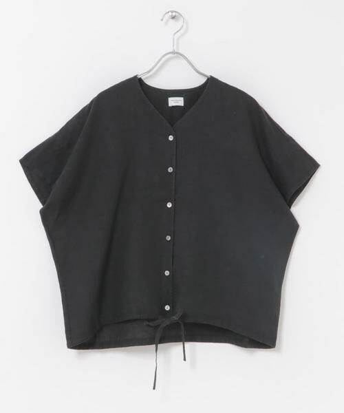 URBAN RESEARCH DOORS / アーバンリサーチ ドアーズ シャツ・ブラウス | リネンフレンチスリーブドロストブラウス | 詳細16