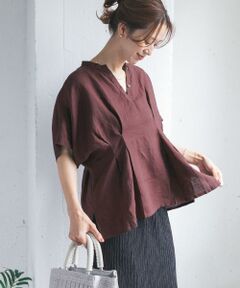 URBAN RESEARCH DOORS / アーバンリサーチ ドアーズ シャツ・ブラウス | リネンウエストタックスキッパーブラウス