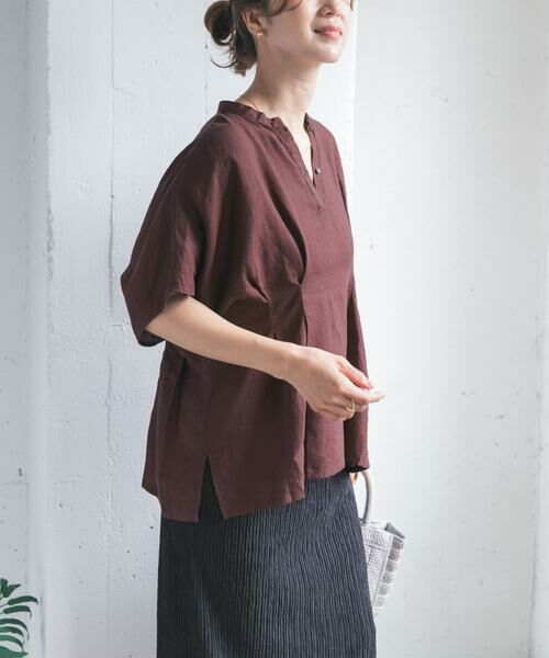 URBAN RESEARCH DOORS / アーバンリサーチ ドアーズ シャツ・ブラウス | リネンウエストタックスキッパーブラウス | 詳細3