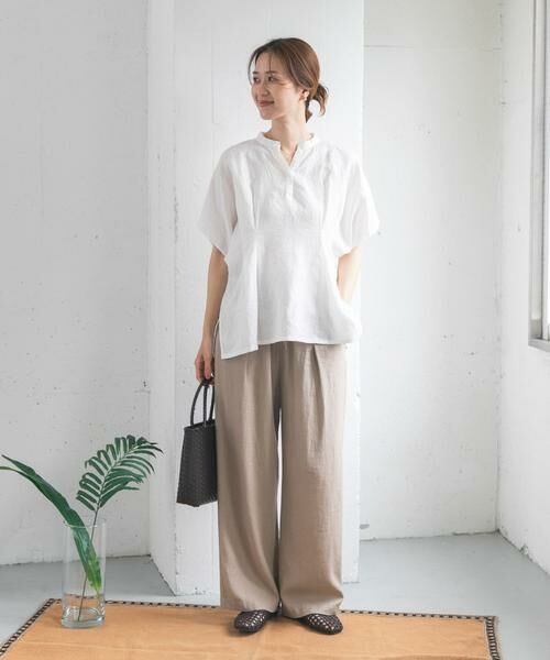 URBAN RESEARCH DOORS / アーバンリサーチ ドアーズ シャツ・ブラウス | リネンウエストタックスキッパーブラウス | 詳細28