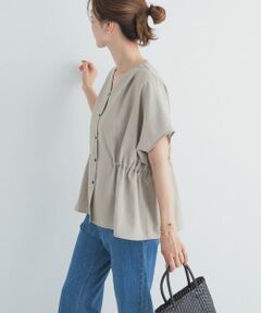 URBAN RESEARCH DOORS / アーバンリサーチ ドアーズ シャツ・ブラウス | Vネックウエストギャザーブラウス