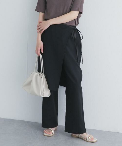 URBAN RESEARCH DOORS / アーバンリサーチ ドアーズ その他パンツ | ラップレイヤードストレートパンツ | 詳細4