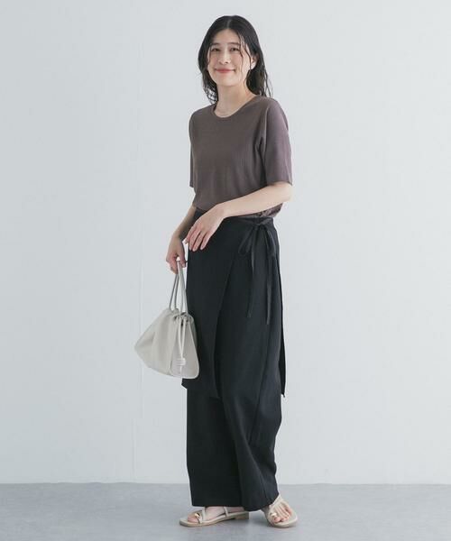 URBAN RESEARCH DOORS / アーバンリサーチ ドアーズ その他パンツ | ラップレイヤードストレートパンツ | 詳細7
