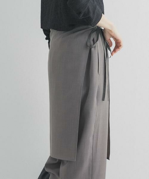 URBAN RESEARCH DOORS / アーバンリサーチ ドアーズ その他パンツ | ラップレイヤードストレートパンツ | 詳細15