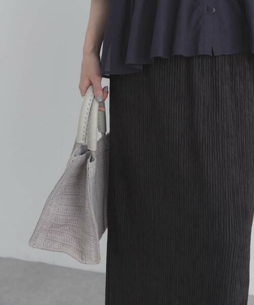 URBAN RESEARCH DOORS / アーバンリサーチ ドアーズ ロング・マキシ丈スカート | 楊柳ストレートスカート | 詳細6