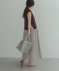 URBAN RESEARCH DOORS / アーバンリサーチ ドアーズ ワンピース | 『WEB限定』バイカラーニットドッキングワンピース