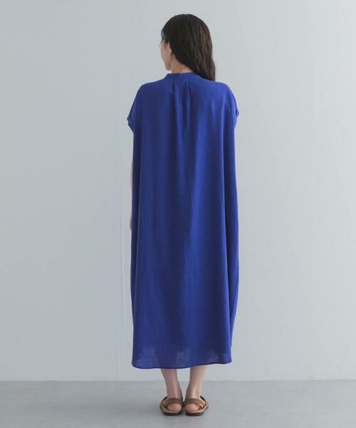 URBAN RESEARCH DOORS / アーバンリサーチ ドアーズ ワンピース | リネンレーヨンスキッパーフレンチワンピース | 詳細10