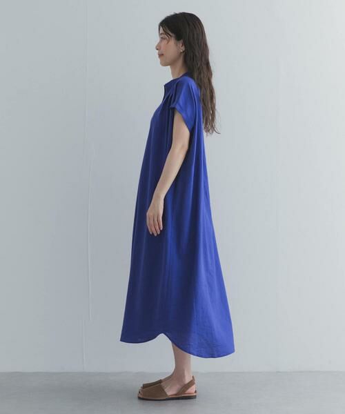 URBAN RESEARCH DOORS / アーバンリサーチ ドアーズ ワンピース | リネンレーヨンスキッパーフレンチワンピース | 詳細9