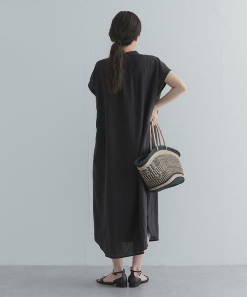 URBAN RESEARCH DOORS / アーバンリサーチ ドアーズ ワンピース | リネンレーヨンスキッパーフレンチワンピース | 詳細16