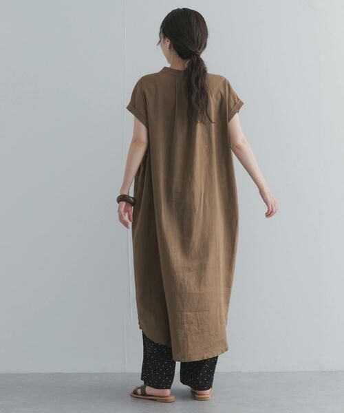 URBAN RESEARCH DOORS / アーバンリサーチ ドアーズ ワンピース | リネンレーヨンスキッパーフレンチワンピース | 詳細26