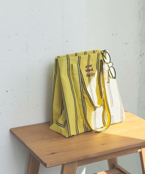 URBAN RESEARCH DOORS / アーバンリサーチ ドアーズ トートバッグ | 『別注』beej×DOORS　ストライプトートバッグ | 詳細1