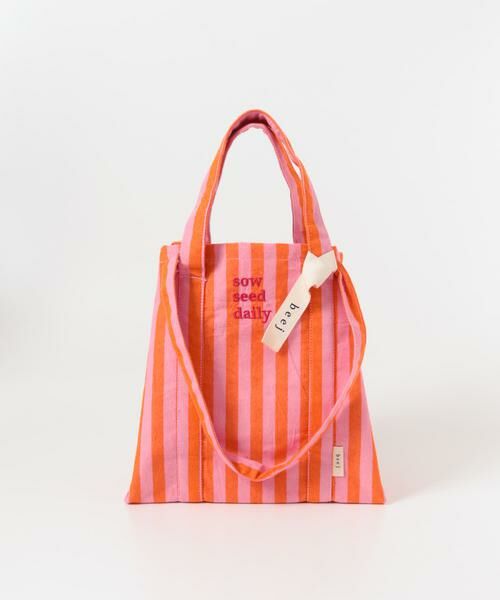URBAN RESEARCH DOORS / アーバンリサーチ ドアーズ トートバッグ | 『別注』beej×DOORS　ストライプトートバッグ | 詳細9