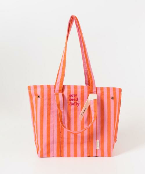 URBAN RESEARCH DOORS / アーバンリサーチ ドアーズ トートバッグ | 『別注』beej×DOORS　ストライプトートバッグ | 詳細11
