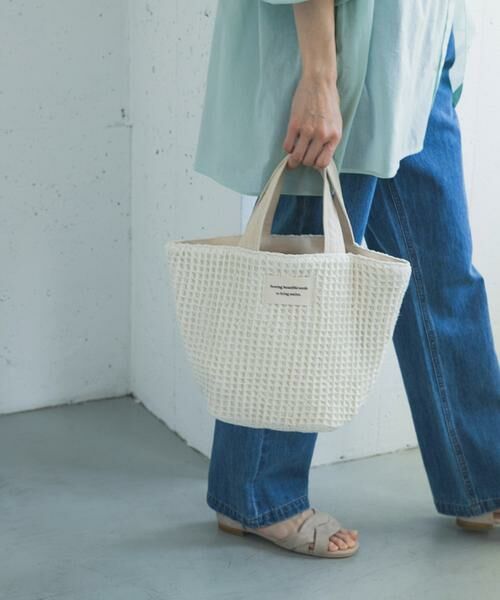 URBAN RESEARCH DOORS / アーバンリサーチ ドアーズ トートバッグ | 『別注』beej×DOORS　ワッフルトートバッグ | 詳細1