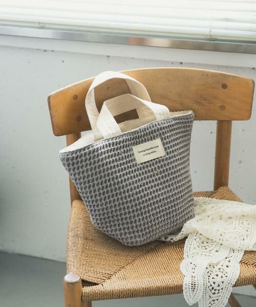 URBAN RESEARCH DOORS / アーバンリサーチ ドアーズ トートバッグ | 『別注』beej×DOORS　ワッフルトートバッグ | 詳細4