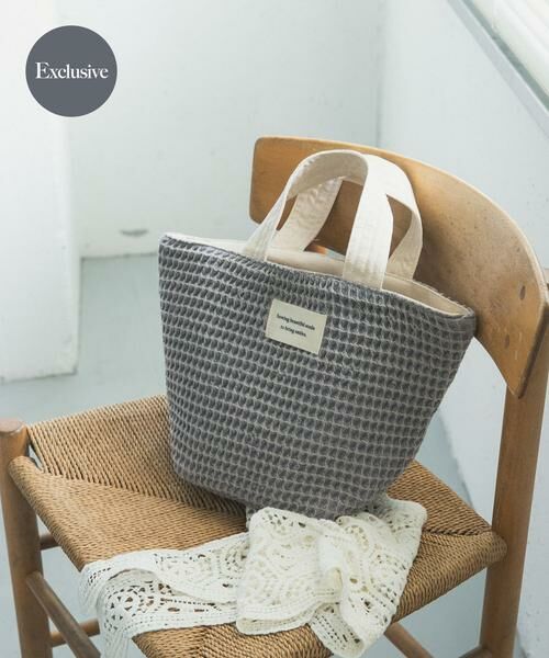 URBAN RESEARCH DOORS / アーバンリサーチ ドアーズ トートバッグ | 『別注』beej×DOORS　ワッフルトートバッグ（グレー）