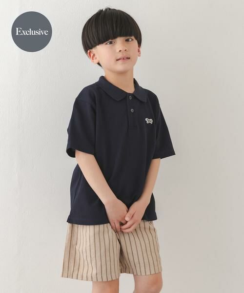 URBAN RESEARCH DOORS / アーバンリサーチ ドアーズ トップス | 『別注』『親子リンク』PENNEYS×DOORS　THE FOX鹿の子ポロシャツ(KIDS)（ネイビー）