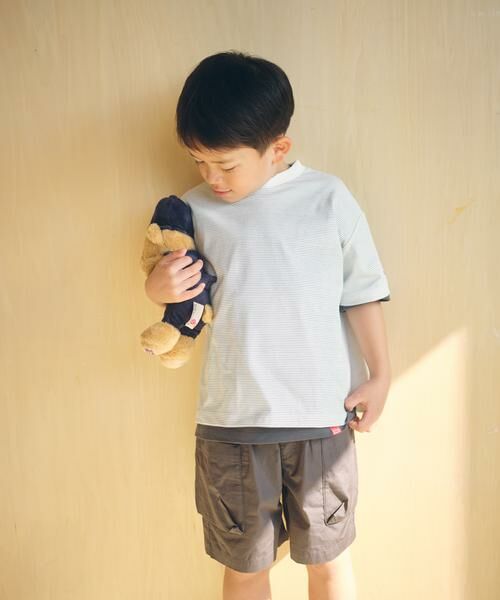 URBAN RESEARCH DOORS / アーバンリサーチ ドアーズ パンツ | 速乾サイドポケットショーツ(KIDS)（チャコールグレー）