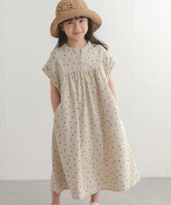 URBAN RESEARCH DOORS / アーバンリサーチ ドアーズ ワンピース | 『親子リンク』リネンリヨセルドットワンピース(KIDS)