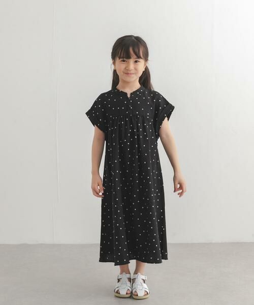 URBAN RESEARCH DOORS / アーバンリサーチ ドアーズ ワンピース | 『親子リンク』リネンリヨセルドットワンピース(KIDS) | 詳細1