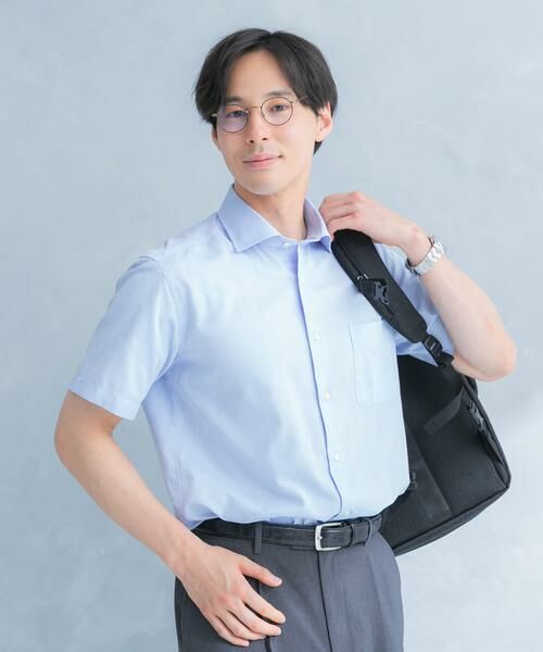 URBAN RESEARCH DOORS / アーバンリサーチ ドアーズ シャツ・ブラウス | LIFE STYLE TAILOR セミワイド半袖シャツ | 詳細1