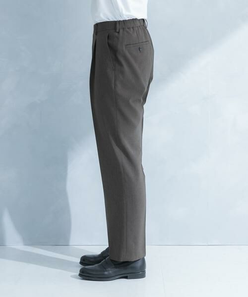 URBAN RESEARCH DOORS / アーバンリサーチ ドアーズ スラックス・ドレスパンツ | LIFE STYLE TAILOR　リネンライクコンフォータブル1タックパンツ | 詳細14