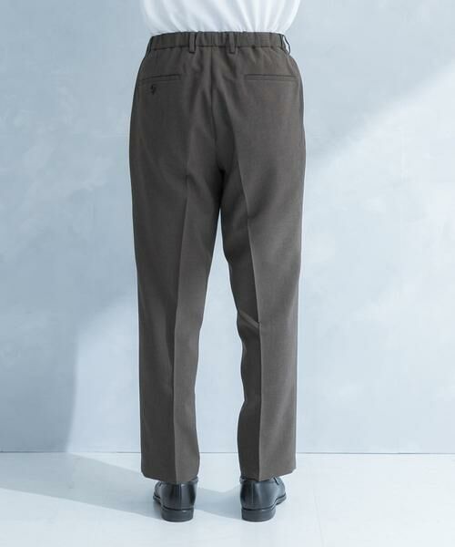 URBAN RESEARCH DOORS / アーバンリサーチ ドアーズ スラックス・ドレスパンツ | LIFE STYLE TAILOR　リネンライクコンフォータブル1タックパンツ | 詳細15