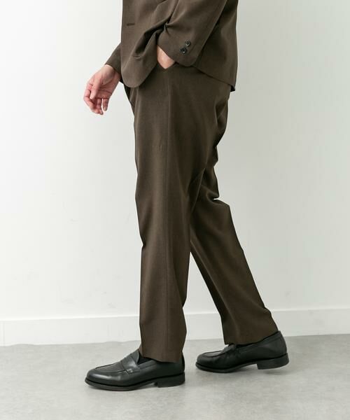 URBAN RESEARCH DOORS / アーバンリサーチ ドアーズ スラックス・ドレスパンツ | LIFE STYLE TAILOR　リネンライクコンフォータブル1タックパンツ | 詳細2