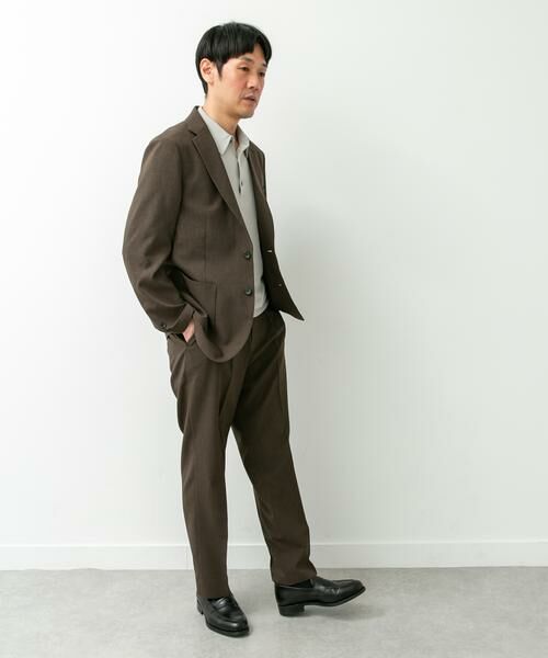 URBAN RESEARCH DOORS / アーバンリサーチ ドアーズ スラックス・ドレスパンツ | LIFE STYLE TAILOR　リネンライクコンフォータブル1タックパンツ | 詳細3