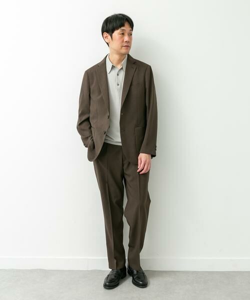 URBAN RESEARCH DOORS / アーバンリサーチ ドアーズ スラックス・ドレスパンツ | LIFE STYLE TAILOR　リネンライクコンフォータブル1タックパンツ | 詳細4