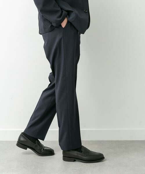 URBAN RESEARCH DOORS / アーバンリサーチ ドアーズ スラックス・ドレスパンツ | LIFE STYLE TAILOR　リネンライクコンフォータブル1タックパンツ | 詳細8