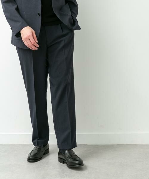 URBAN RESEARCH DOORS / アーバンリサーチ ドアーズ スラックス・ドレスパンツ | LIFE STYLE TAILOR　リネンライクコンフォータブル1タックパンツ | 詳細9