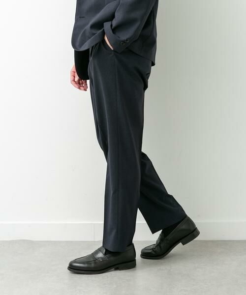 URBAN RESEARCH DOORS / アーバンリサーチ ドアーズ スラックス・ドレスパンツ | LIFE STYLE TAILOR　リネンライクコンフォータブル1タックパンツ | 詳細10